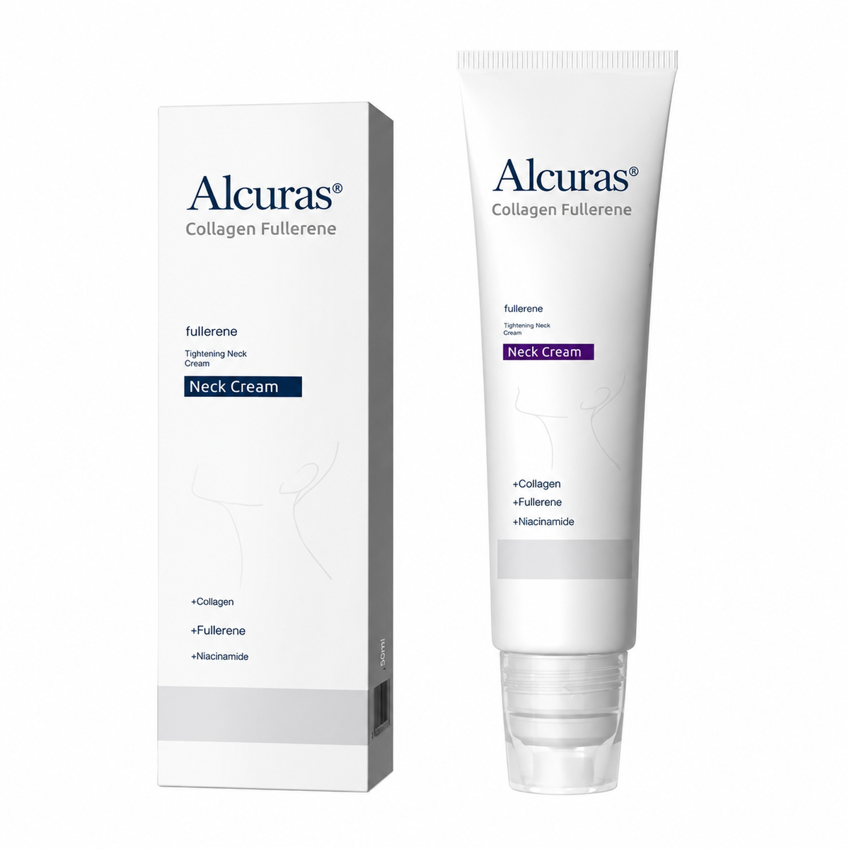 Crema de masaje para cuello con rodillo 🧴 Colágeno y ácido hialurónico | Reafirma el cuello, reduce las arrugas y la papada✨