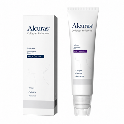 Crema de masaje para cuello con rodillo 🧴 Colágeno y ácido hialurónico | Reafirma el cuello, reduce las arrugas y la papada✨