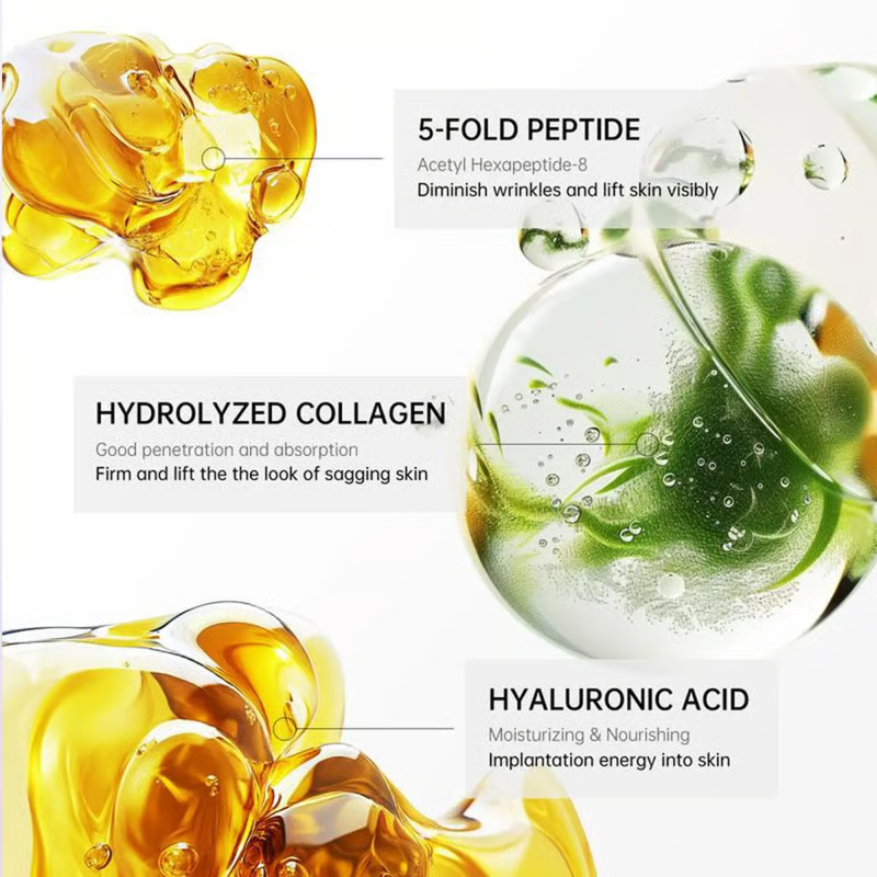 Crema de masaje para cuello con rodillo 🧴 Colágeno y ácido hialurónico | Reafirma el cuello, reduce las arrugas y la papada✨